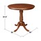 International Concepts Round 36 in Round Top Pedestal Table, 34.9 inH, Espresso, 36 W, 36 L, 35.1 in H, Wood, Espresso K581-36RT-6B - alternate 4